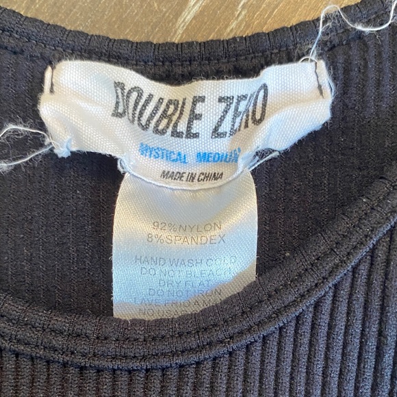 Double Zero Classic Black Ribbed Tank - Picture 2 of 10